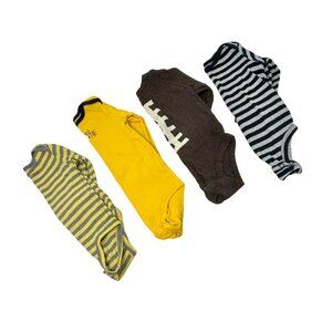 Baby Boy Long Sleeve Bodysuits -Set Of 4 - Size‎ - 9M